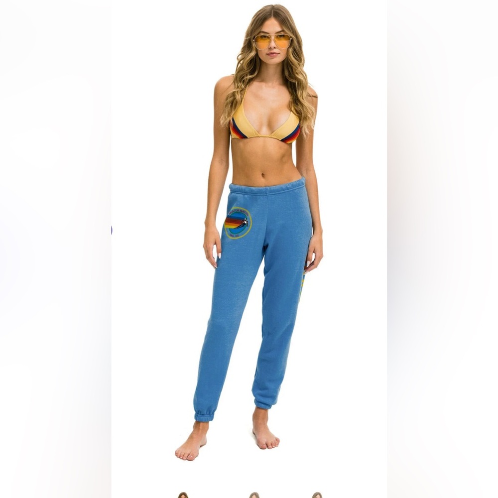 Aviator Nation Sweatpants, Blue, Venice CA